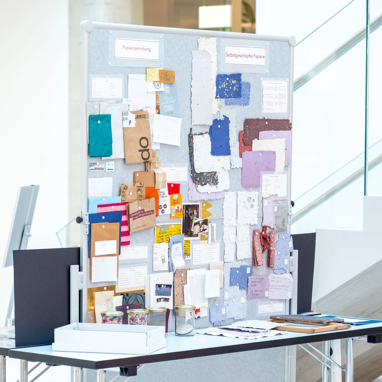 Ausstellung des Moduls „Recycling/Nachhaltigkeit“