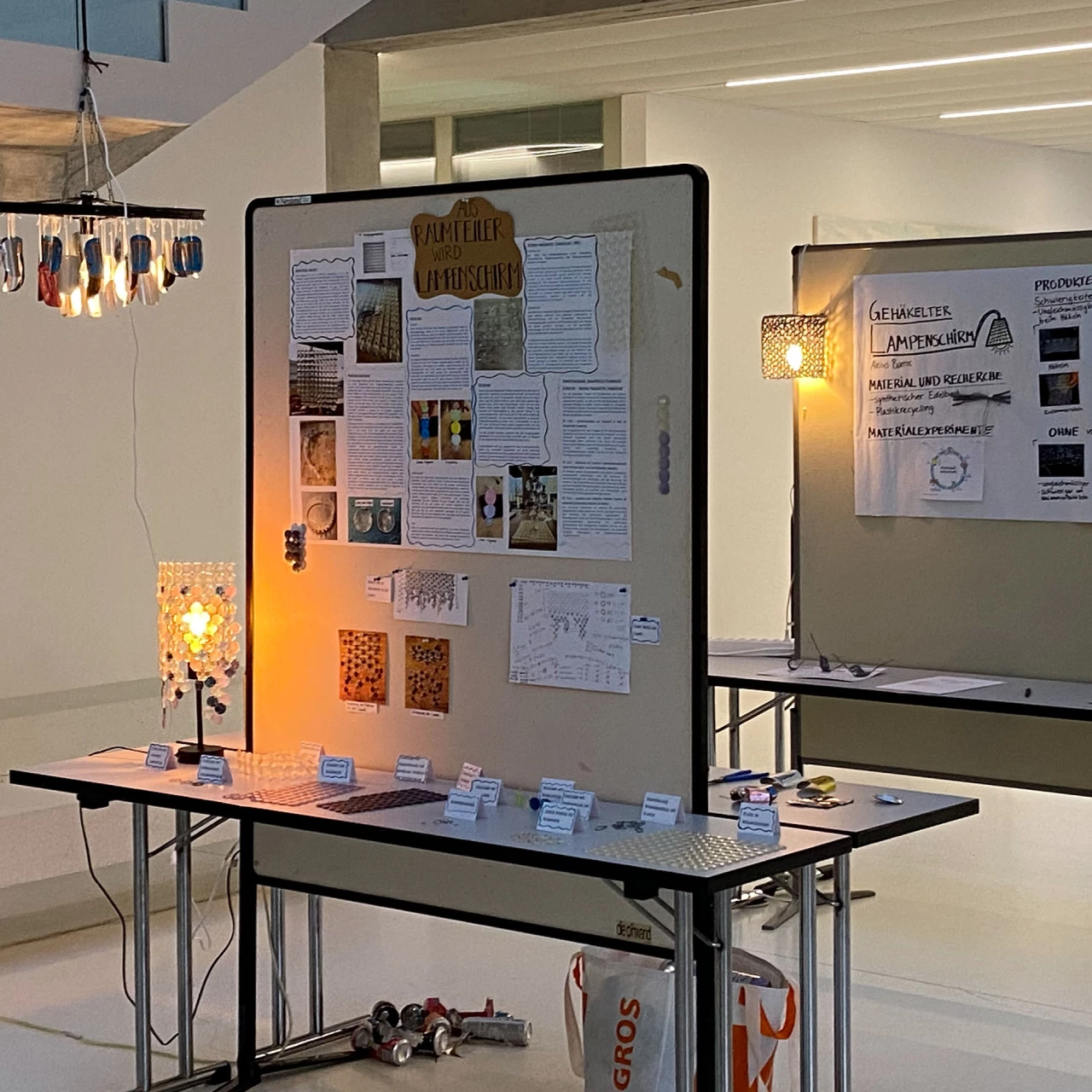 Ausstellung des Moduls „Recycling/Nachhaltigkeit“, Sek I